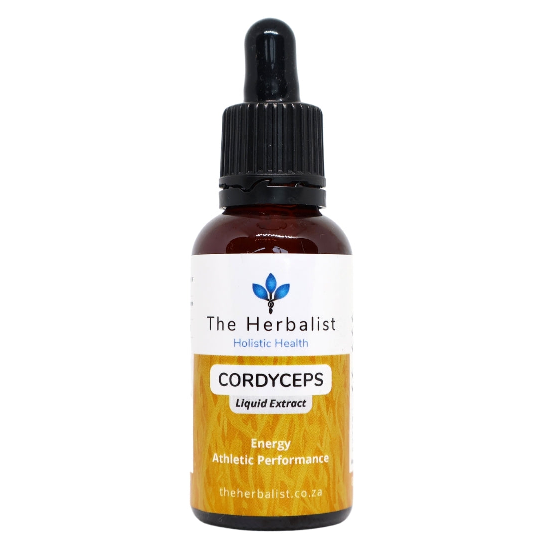 The Herbalist Cordyceps Liquid Extract – Natural energy, stamina, and performance support. Ideal for endurance, circulation, and overall vitality.
