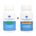 The Herbalist's weight loss bundle. Moringa Capsules and Ashwagandha capsules.
