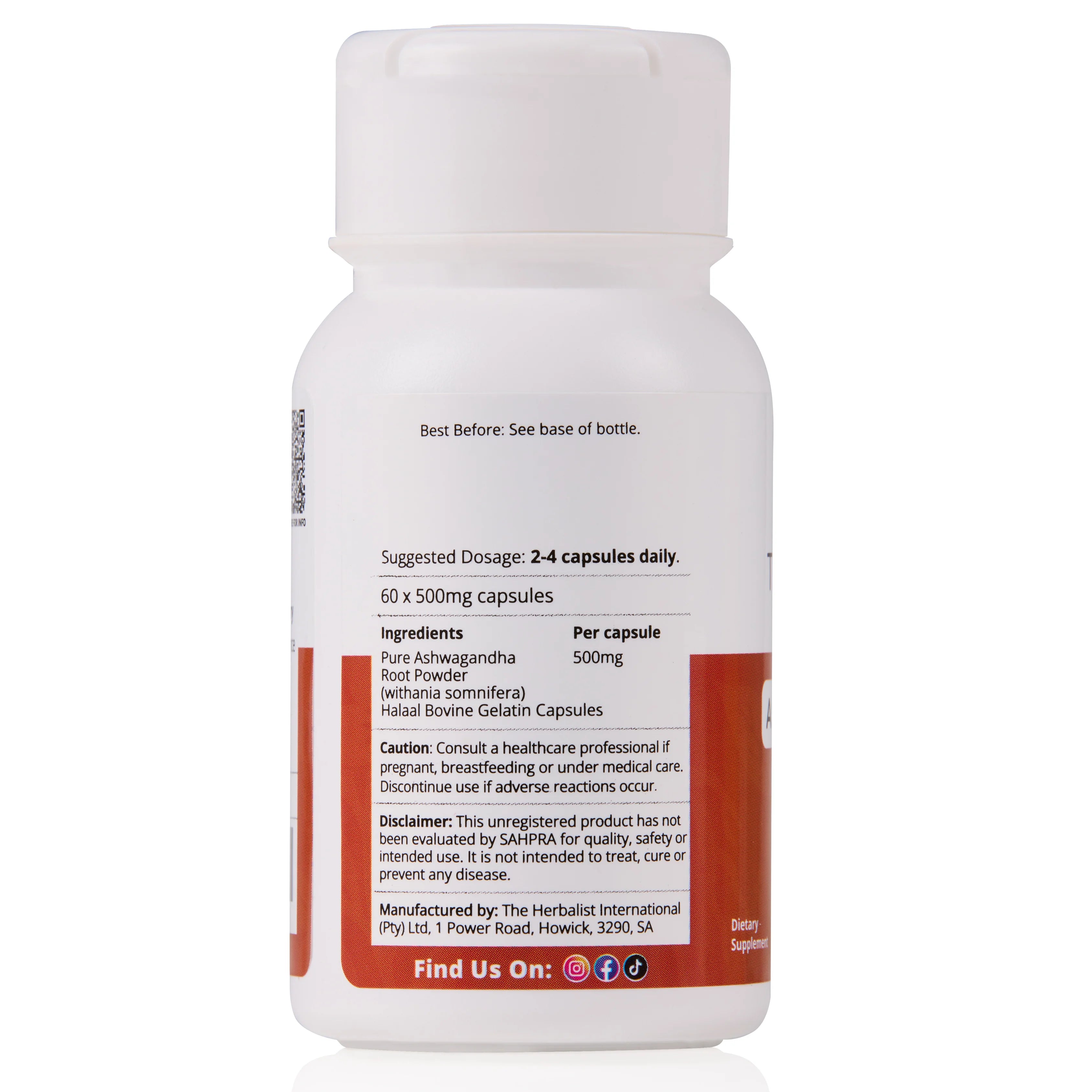 Ashwagandha 60/120 Capsules