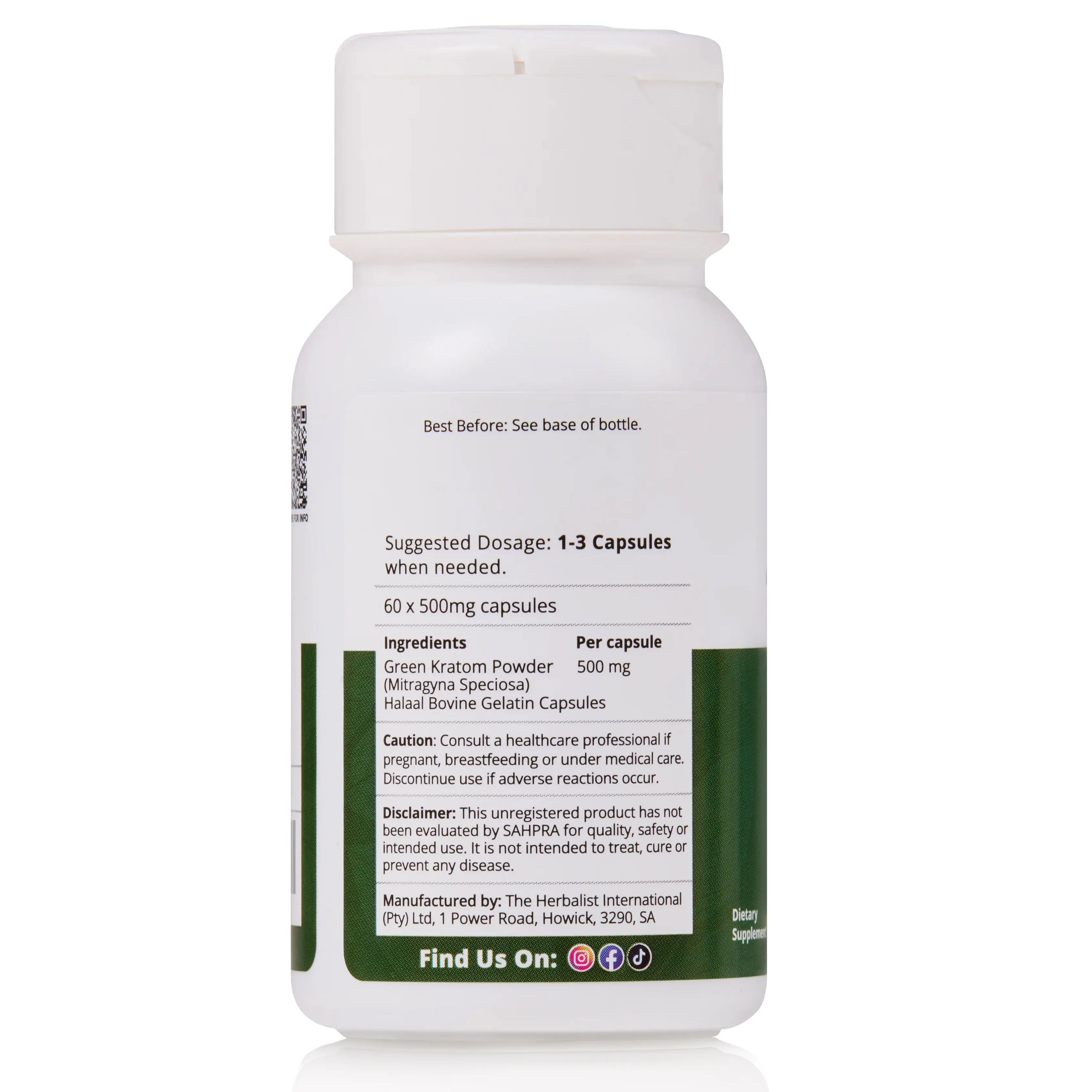 Green Kratom 60 Capsules