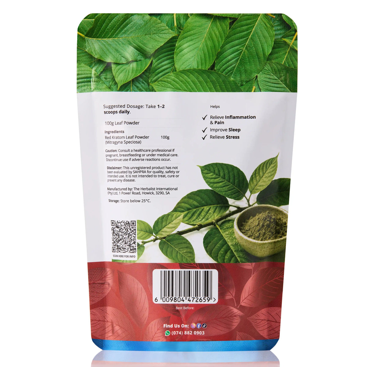 Red Kratom Powder 100g
