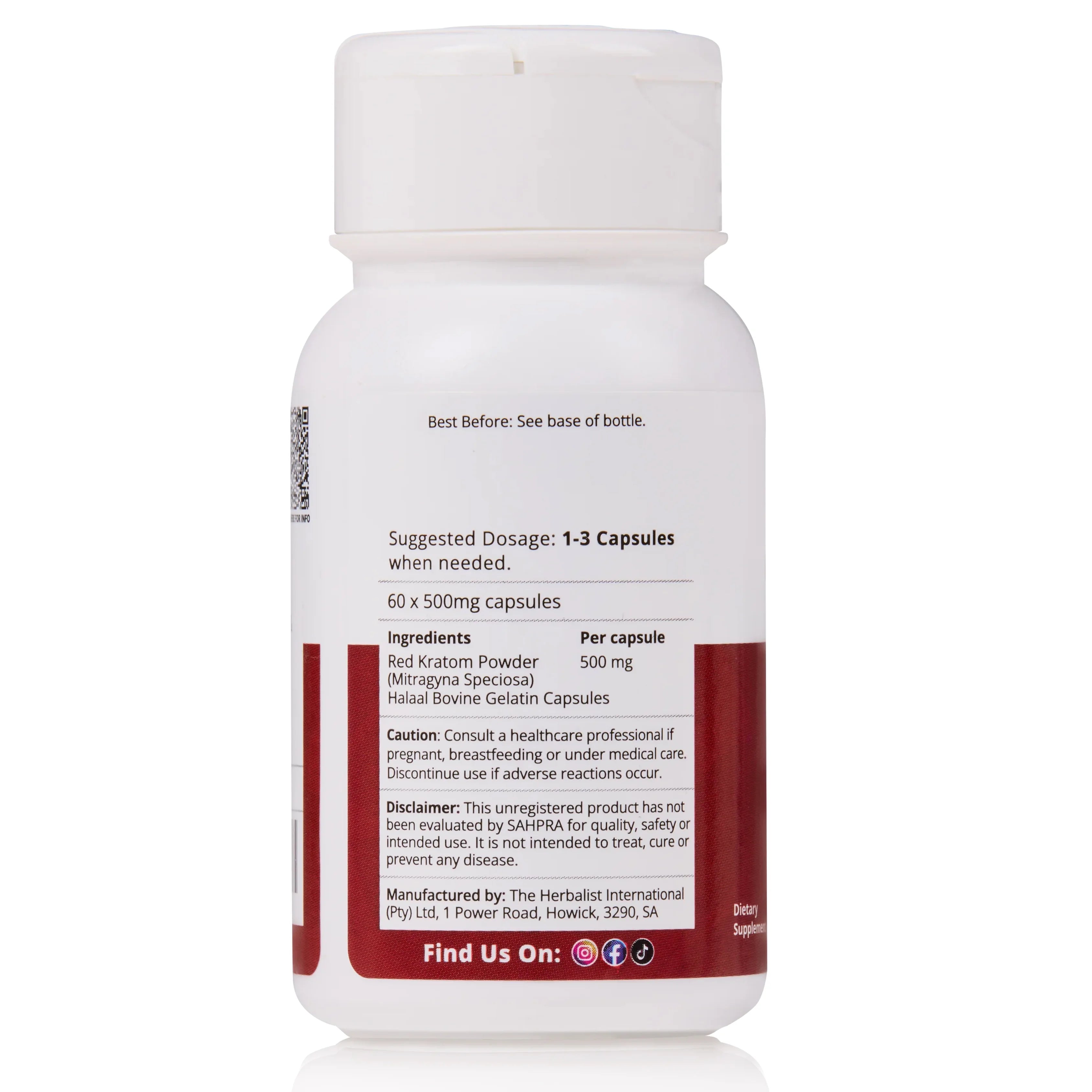 Red Kratom 60 Capsules